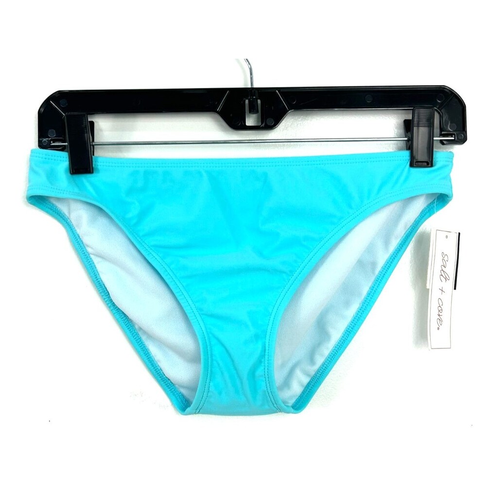 New Salt + Cove Womens Aqua Sea‎ Hipster Bikini Bottoms Size M 1049H3 - Picture 6 of 10